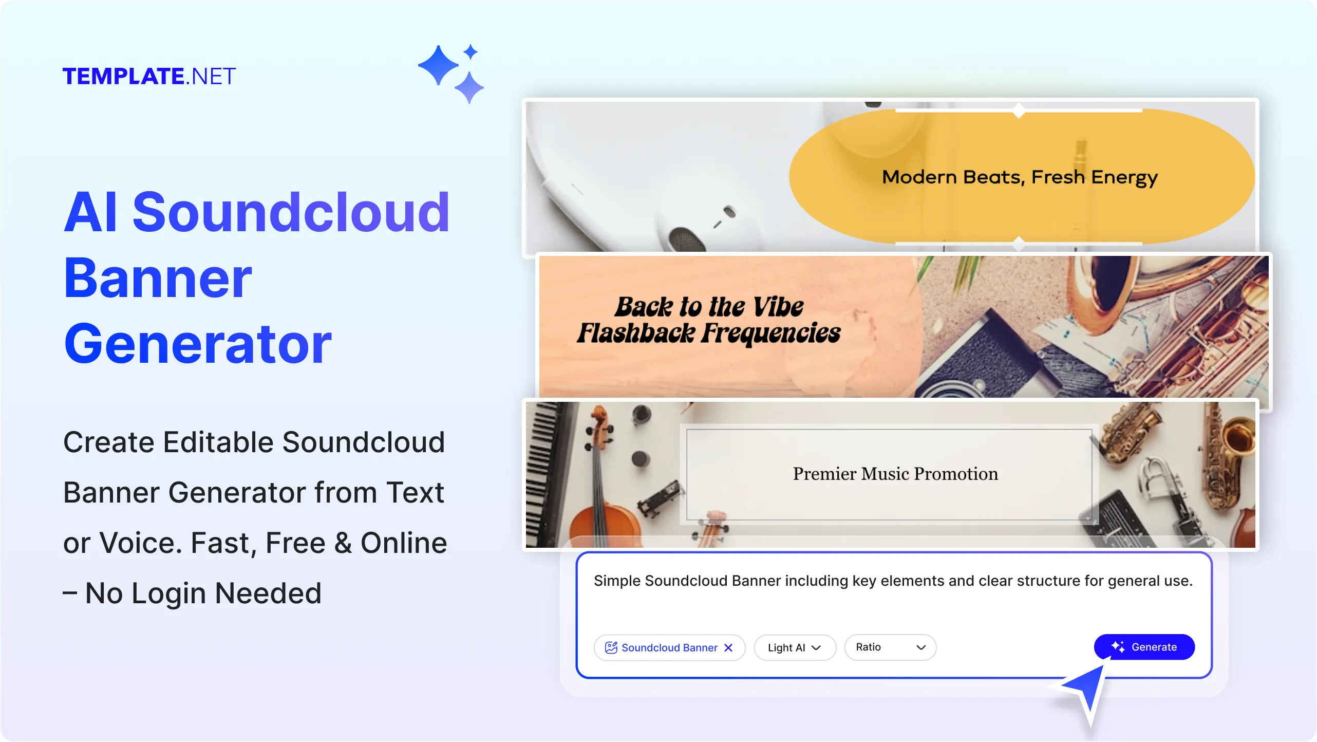 Free AI Soundcloud Banner Generator, Create Soundcloud Banner Images Online [ No Signup ]